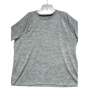 Xersion EverAir Tee Mens XXL Grey Space Dye Short Sleeve Training Shirt 0504